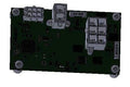Rectangular electronic control board with multiple connectors and circuit components