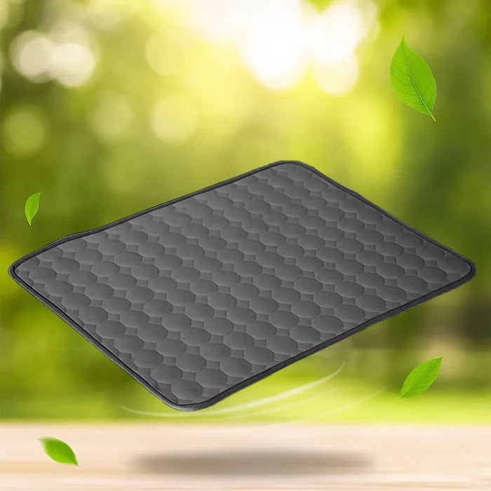 Cooling Mat for Dogs & Cats – Breathable Ice Silk Pet Cooling Pad