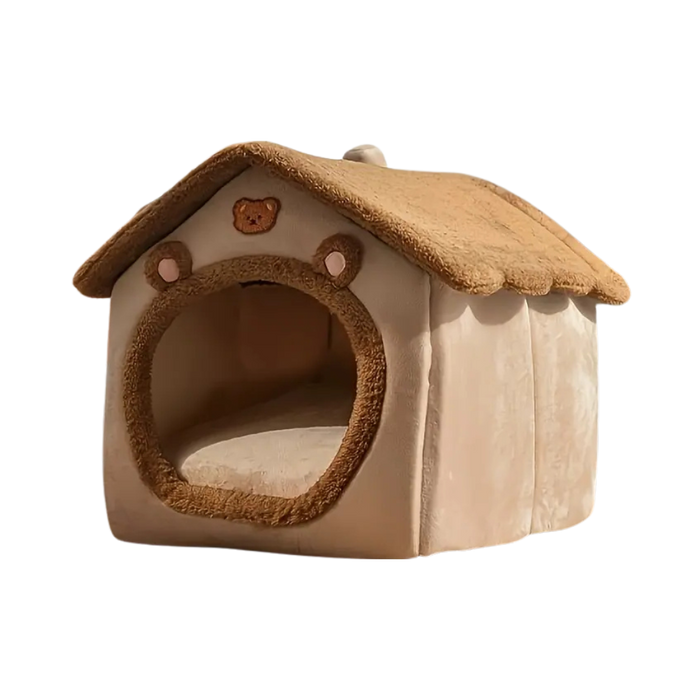 Cozy Cat House | Foldable Plush Indoor Pet Home