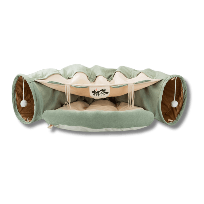 CozyNest Cat Tunnel for Cats – Plush Burrowing Play Tunnel – Soft Foldable Indoor Hideaway