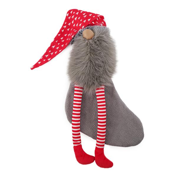 Cupid & Comet Crinkle Santa Sock | Christmas Plush Dog Toy