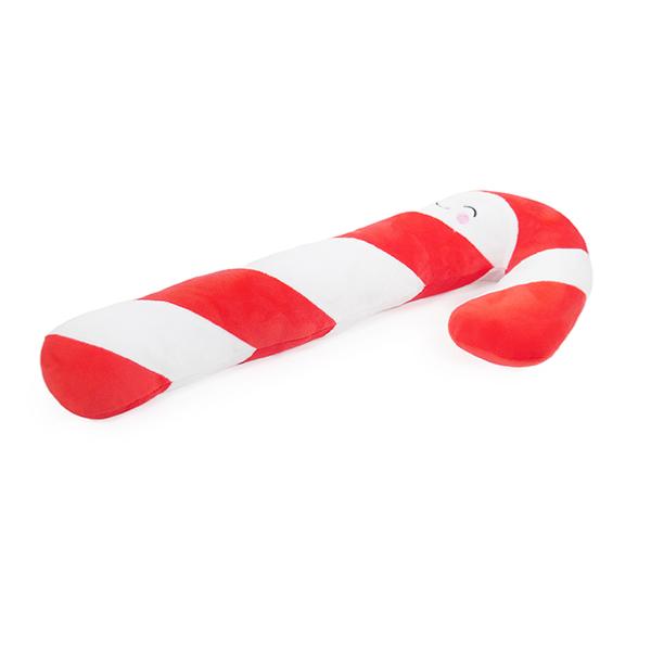 Cupid & Comet Rope Core Candy Cane | Christmas Plush Dog Toy