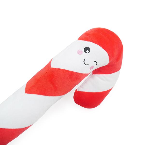 Cupid & Comet Rope Core Candy Cane | Christmas Plush Dog Toy