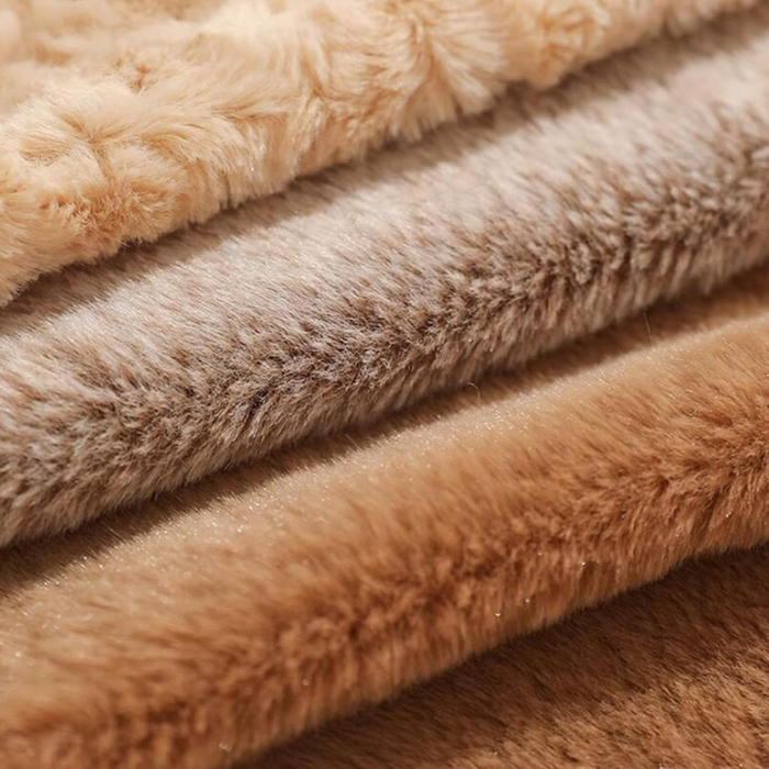 Curved Plush Dog Bed | Cozy Teddy Nest Bed for Indoor Use