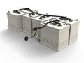 36 volt deep cycle battery pack with watering system and connected cables