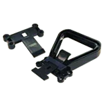 DIN handle kit with black plastic components for power equipment or battery accessories