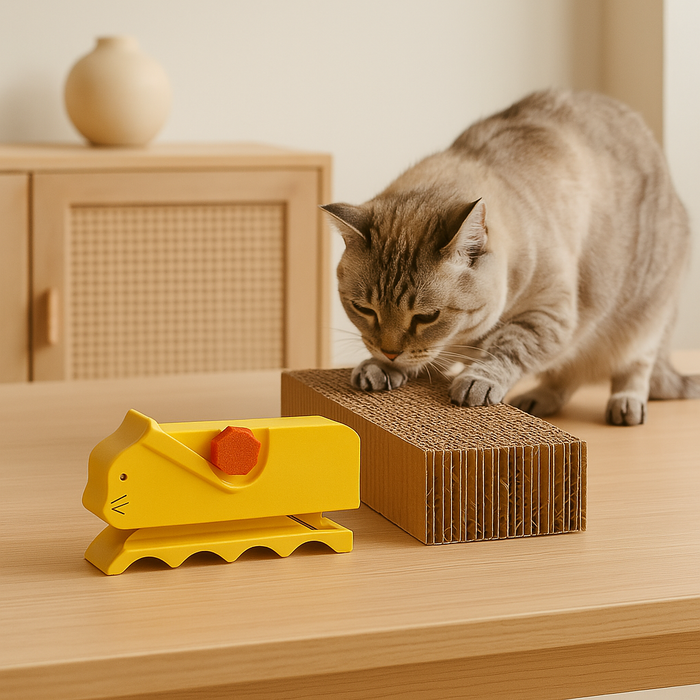 DIY Cat Scratcher Maker Kit | Safe Cardboard Cutter for Cats | Eco-Friendly Toy Builder