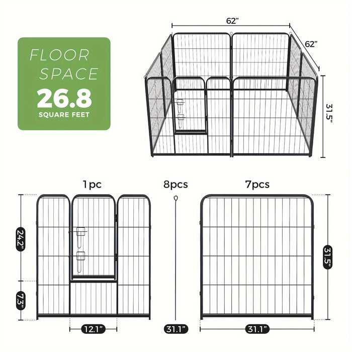 32" (81 cm) / 8 Panel