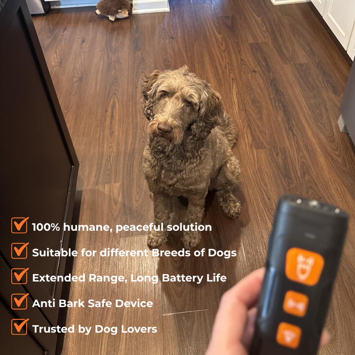 Dog Bark Control Device | Ultrasonic Training Aid – Humane & Portable