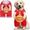 Dog Basketball Costume with Ball | Funny Sports Outfit - Cute Pet Costume