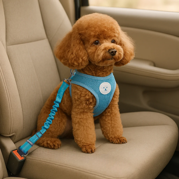 Dog Car Seat Belt | Adjustable Safety Harness for Pets During Travel