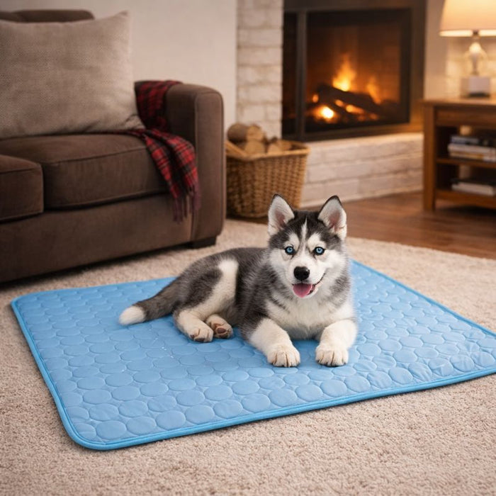 Dog & Cat Cooling Mat – Extra Large Self‑Cooling Pet Mat for Summer Heat