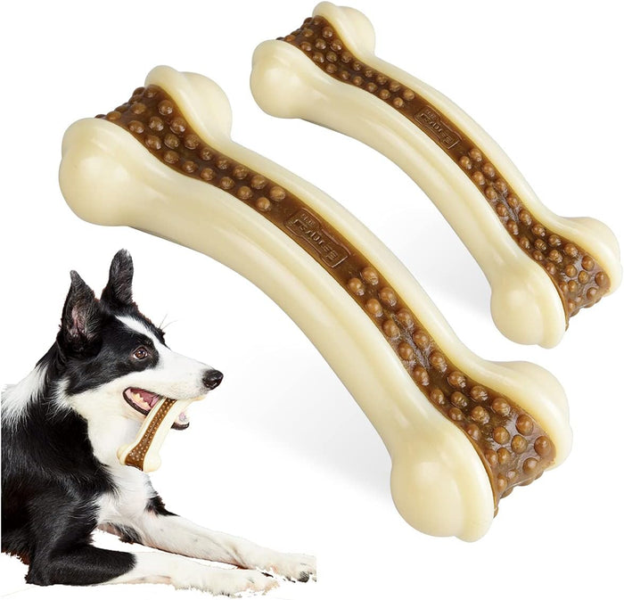 Dog Chew Bone | Durable Nylon Toy – Aggressive Chewer Dental Care