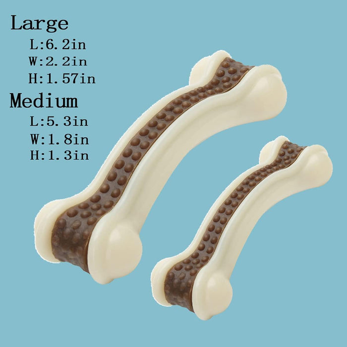 Dog Chew Bone | Durable Nylon Toy – Aggressive Chewer Dental Care