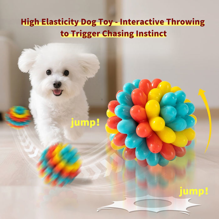 Dog Dental Chew Ball Toy – Rubber Teething & Teeth Cleaning Toy for Dogs