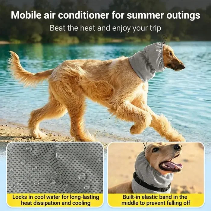 Dog Ear Cover for Grooming & Drying – Calming Dog Hood with Hearing Protection