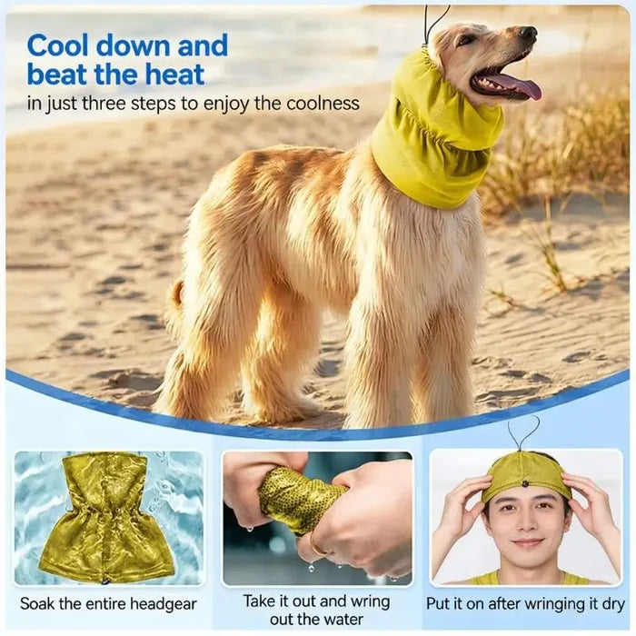 Dog Ear Cover for Grooming & Drying – Calming Dog Hood with Hearing Protection