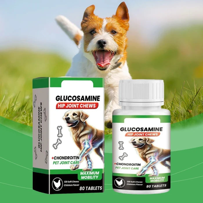 Dog Joint Support Chews with Glucosamine & Chondroitin | 80 Soft Chews