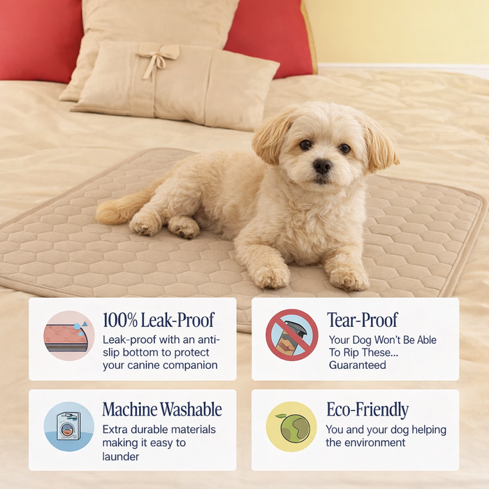 Dog Pee Pad | Reusable Training Mat – Waterproof Odor Control