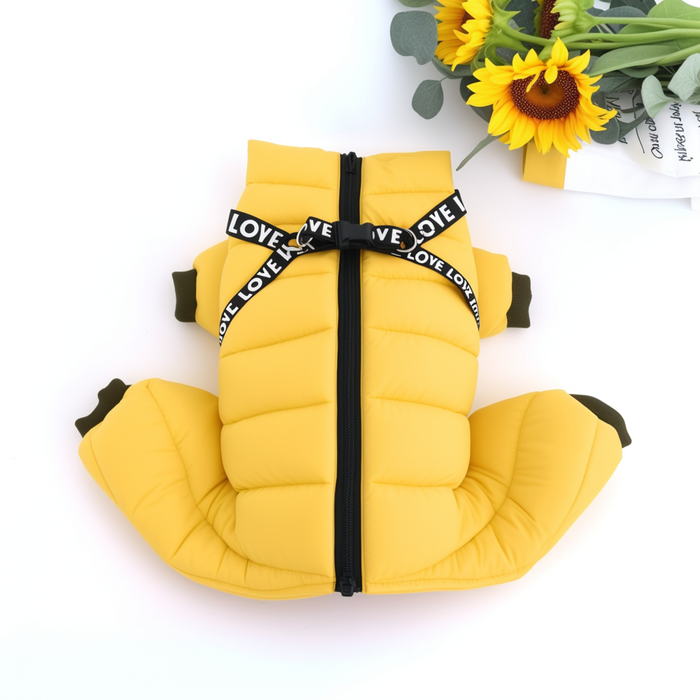 Dog Puffer Jumpsuit | Waterproof Full-Body Winter Warmth