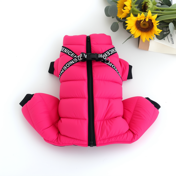 Dog Puffer Jumpsuit | Waterproof Full-Body Winter Warmth