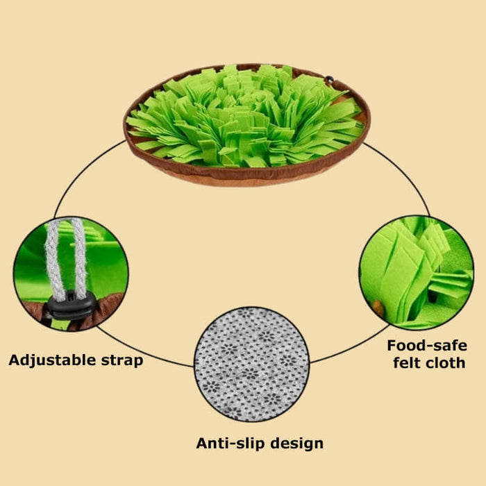 Dog Snuffle Mat | Interactive Feeding – Mental Enrichment & Slow Eating