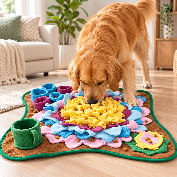 Dog Snuffle Mat – Interactive Nose Work & Treat Feeding Toy