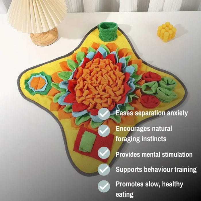 Dog Snuffle Mat – Interactive Nose Work & Treat Feeding Toy