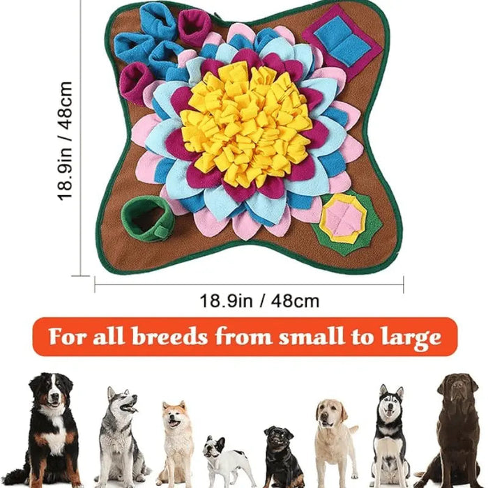 Dog Snuffle Mat – Interactive Nose Work & Treat Feeding Toy