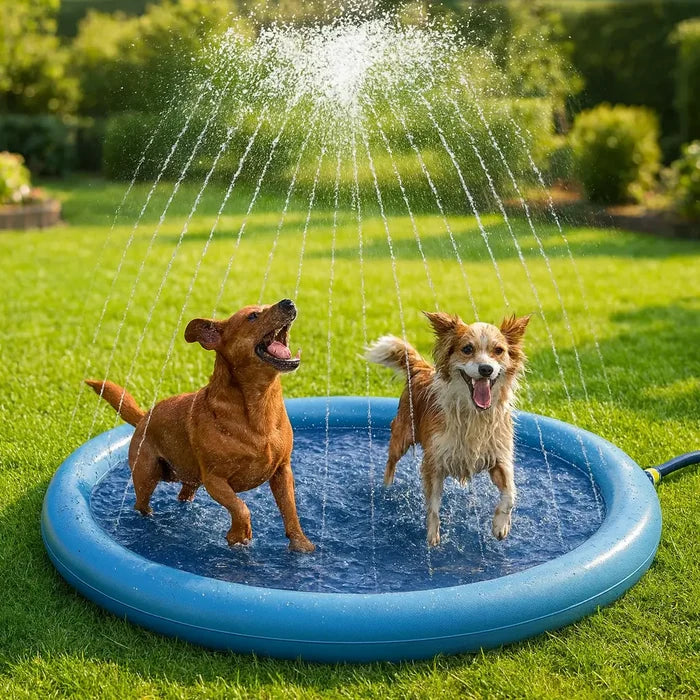 Dog Splash Pad Sprinkler Pool – Summer Water Play Pool for Dogs