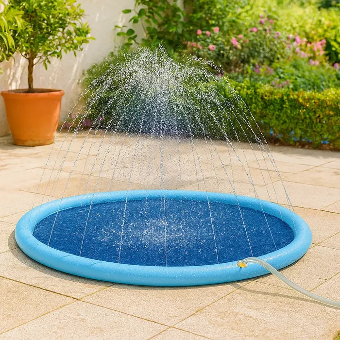 Dog Splash Pad Sprinkler Pool – Summer Water Play Pool for Dogs