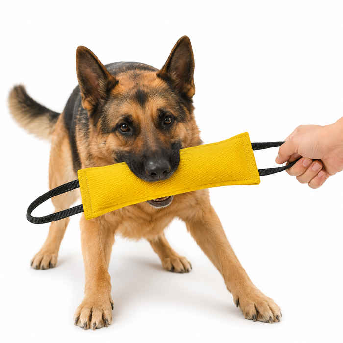 Dog Tug Rope Toy with Dual Handles | Bite Pillow for Training & Play