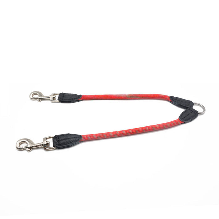 Double-Headed One-to-Two Reflective Nylon Pet Leash