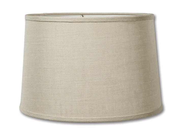Driftwood Color Burlap Deep Drum Hardback Lampshades