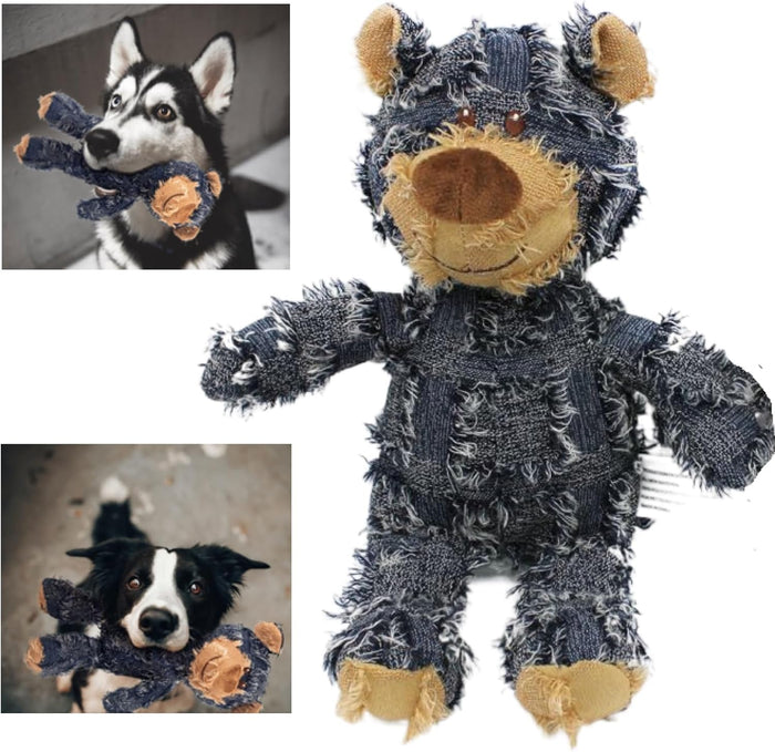 Durable Bear Dog Toy | Interactive Plush Chew Toy for Small & Medium Dogs