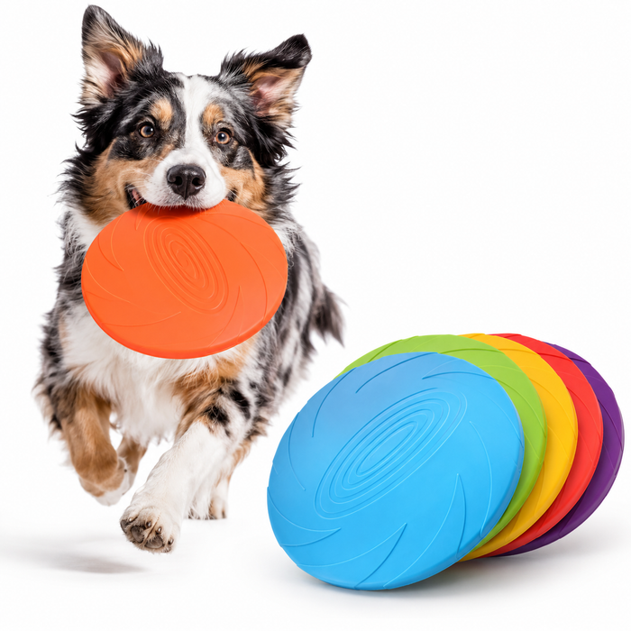 Durable Dog Frisbee Toy – Silicone Flying Disc for Fetch, Training & Outdoor Play