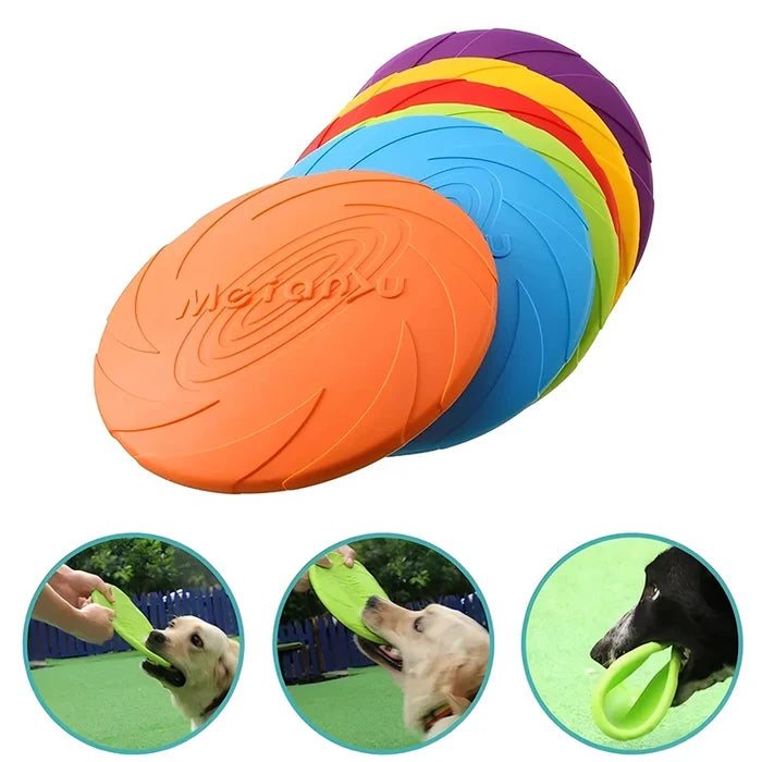 Durable Dog Frisbee Toy – Silicone Flying Disc for Fetch, Training & Outdoor Play
