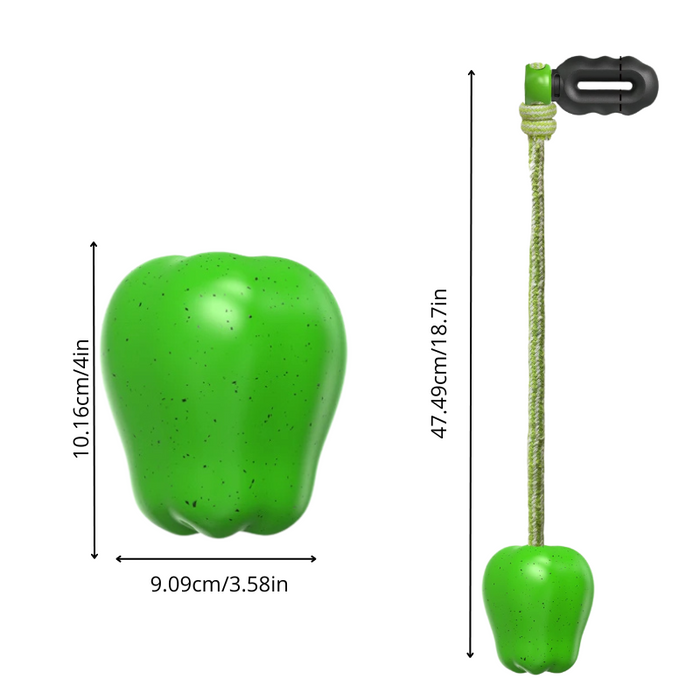 Durable Dog Tug Toy for Aggressive Chewers – Interactive Apple Chew Toy