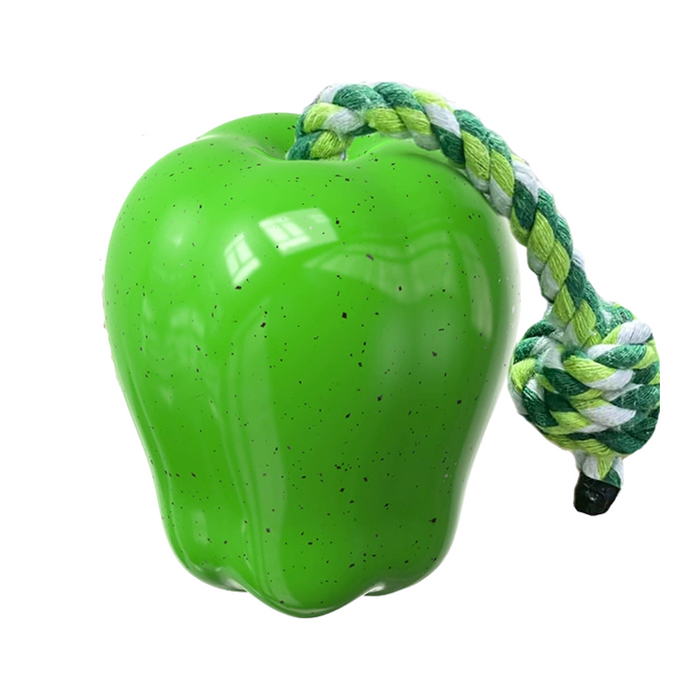 Durable Dog Tug Toy for Aggressive Chewers – Interactive Apple Chew Toy