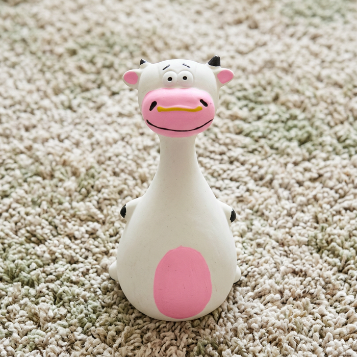 Durable Latex Squeaky Dog Toy | Interactive Chew & Dental Play Toy