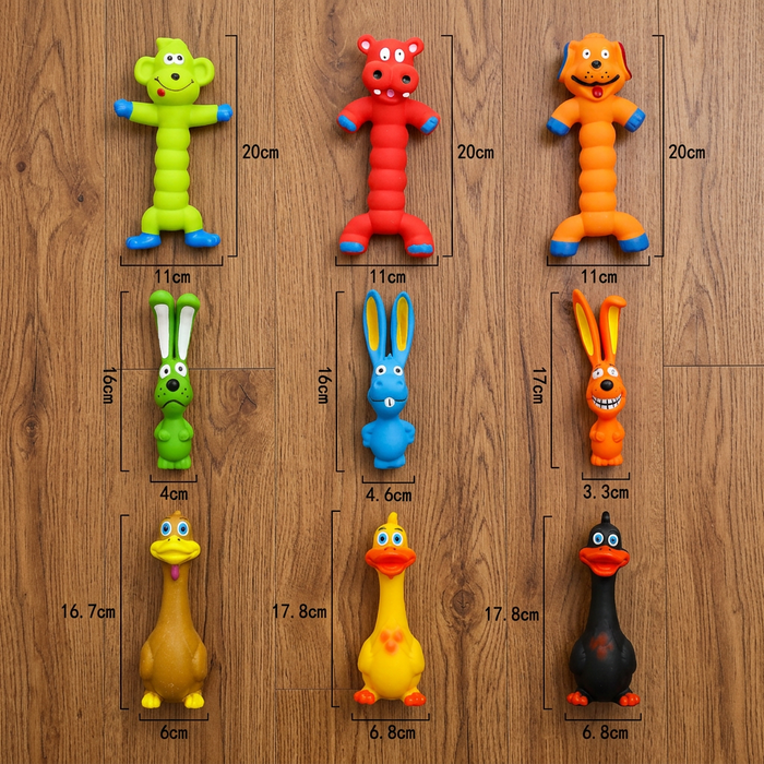 Durable Natural Latex Dog Chew Toy for Teeth Cleaning & Oral Care