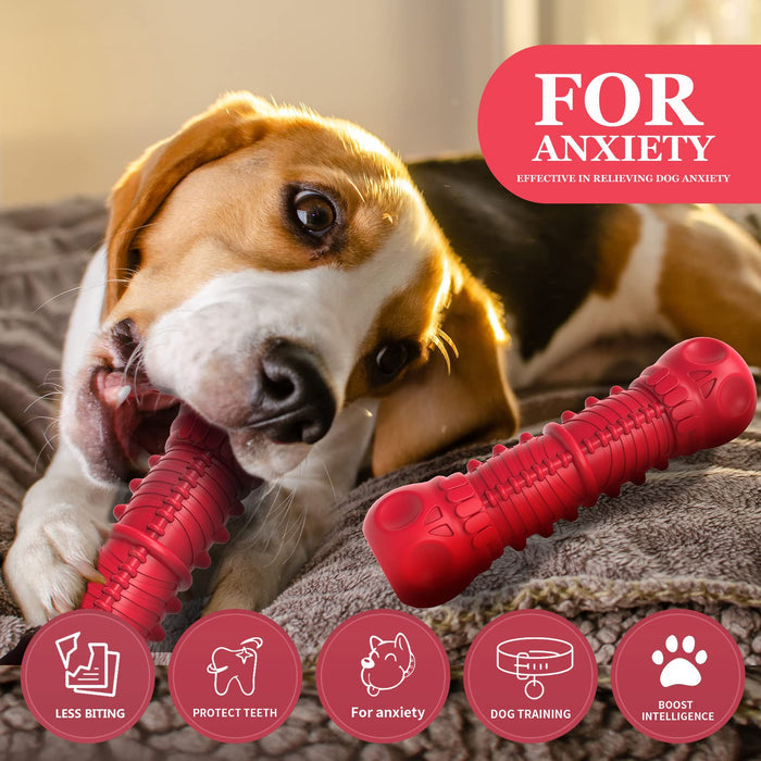 Durable Rubber Dog Squeaky Toy for Aggressive Chewers & Large Dogs
