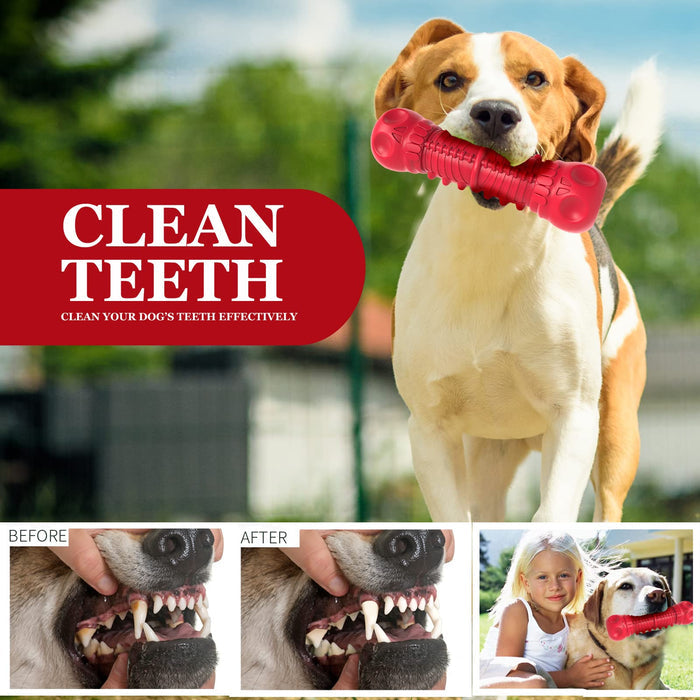 Durable Rubber Dog Squeaky Toy for Aggressive Chewers & Large Dogs