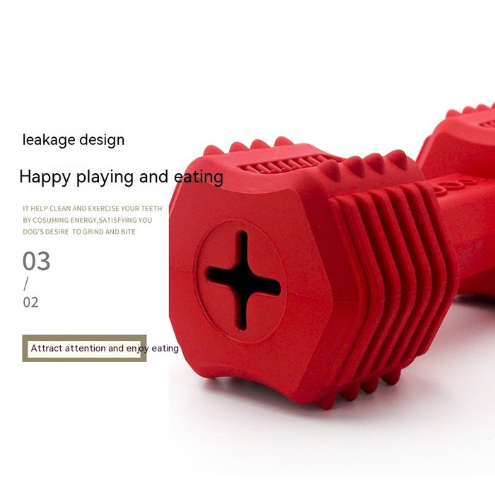 Durable Rubber Interactive Pet Chew Toy with Food Dispenser