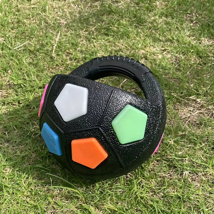 Durable Squeaky Dog Football Toy for Interactive Training & Active Play