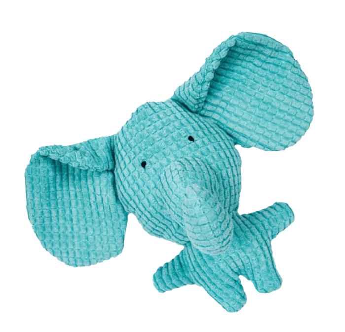 Durable Squeaky Elephant Chew Toy for Dogs | Tough Plush Play Toy