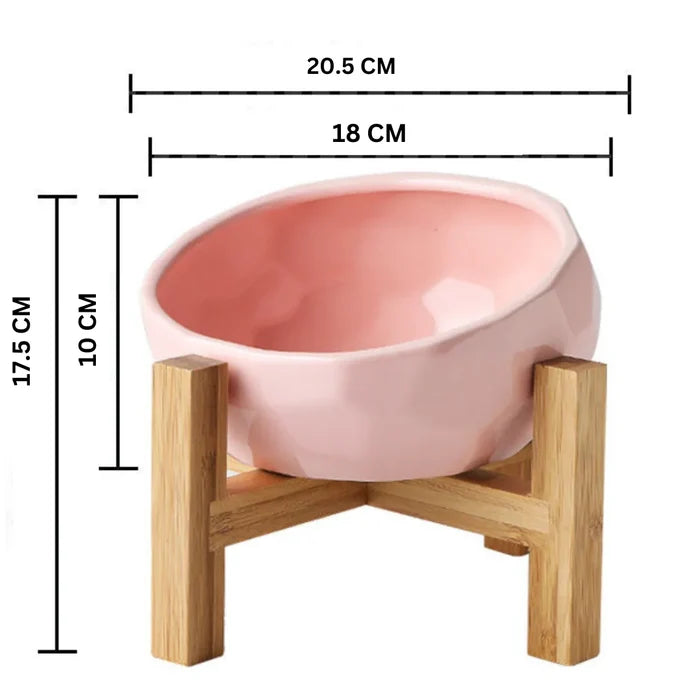 Elevated Cat Bowl with Stand – Ergonomic Raised Feeding Bowl for Cats & Kittens