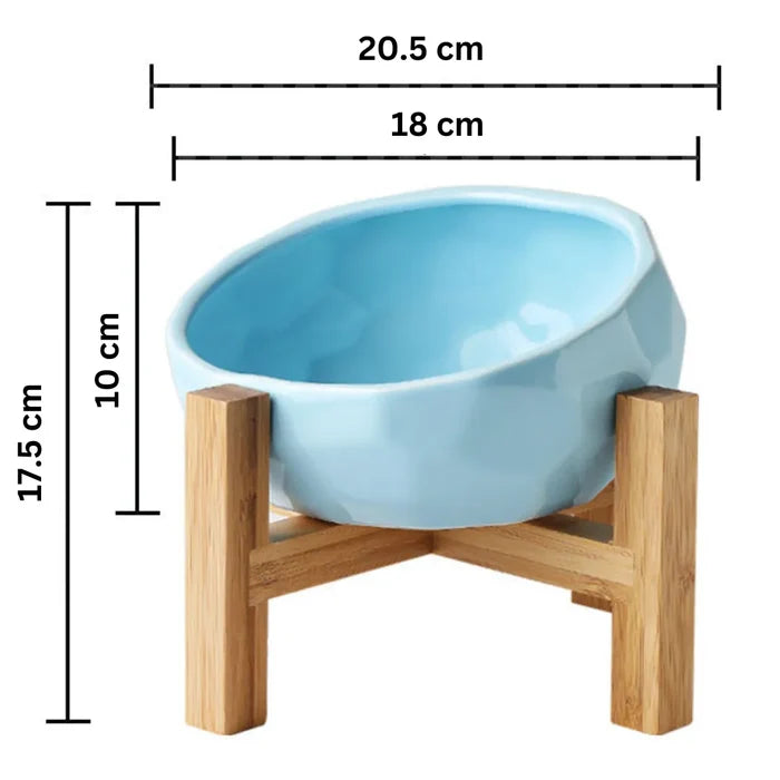 Elevated Cat Bowl with Stand – Ergonomic Raised Feeding Bowl for Cats & Kittens