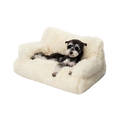 Elevated Pet Sofa Bed | Washable Plush Bed for Small Dogs & Cats