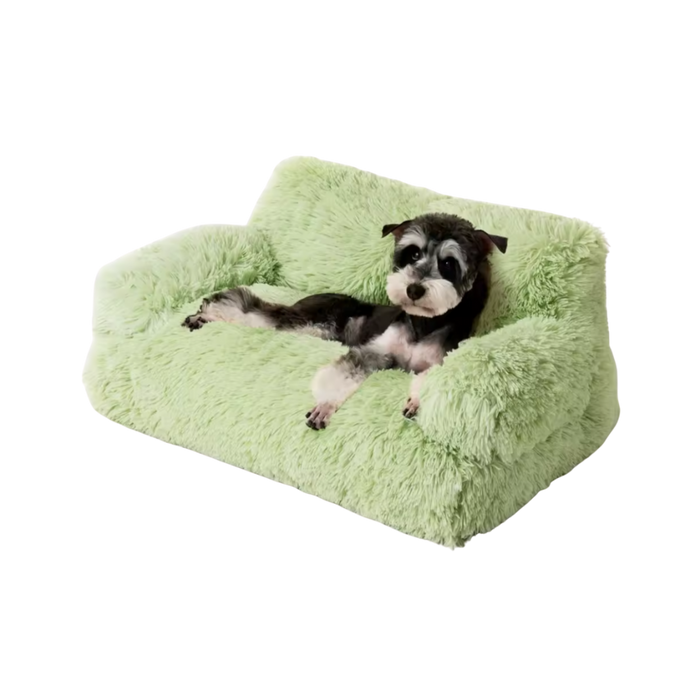 Elevated Pet Sofa Bed | Washable Plush Bed for Small Dogs & Cats